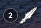 The throw power indicator shown while winding up a thrown weapon